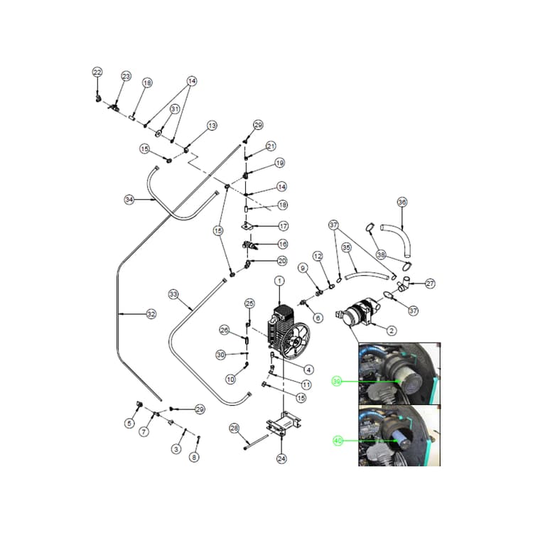 Silent-300-Prestige Pneumatic Circuit