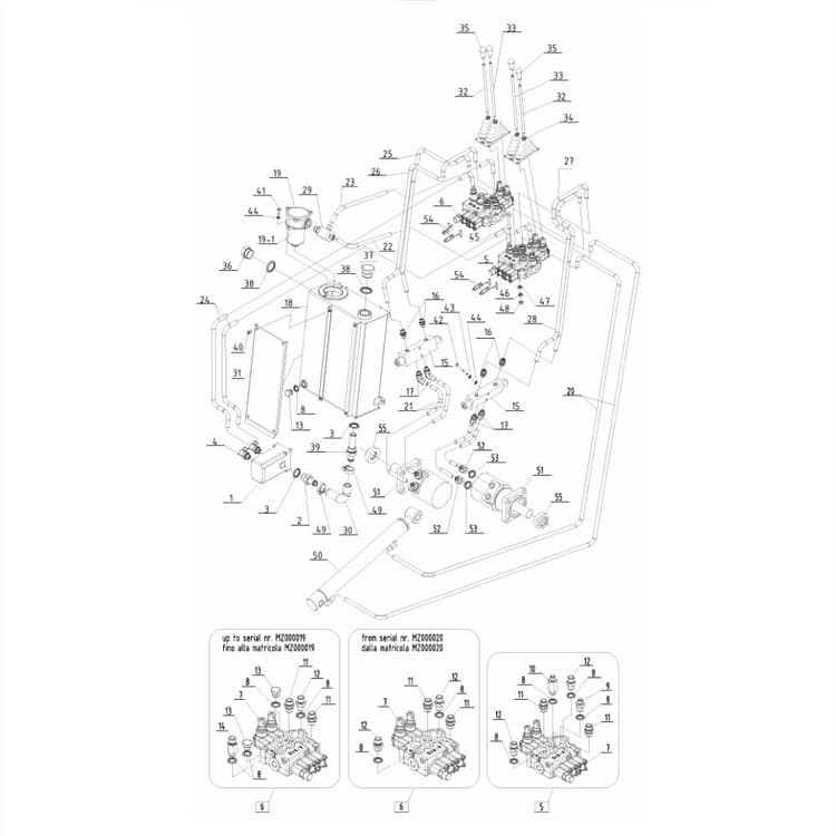 Carry 105 Electric Transporter Hydraulic Piping