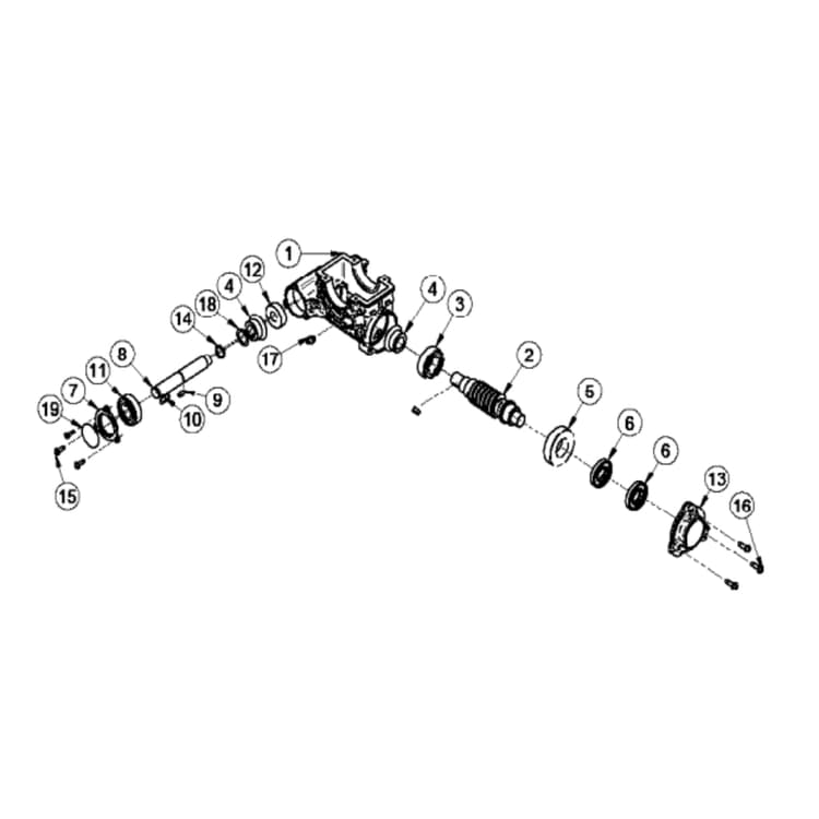Workman 250G II Dump Gear Assembly