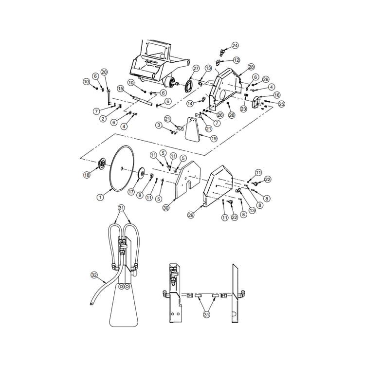 Masonry 350 Smart Cut Blade Shaft Parts