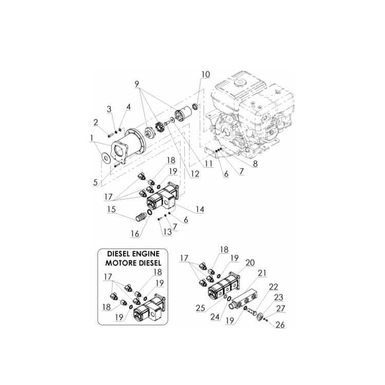 Carry 107 Transporter Oil Pump