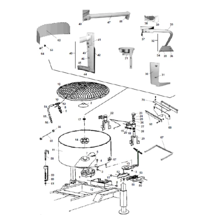 Mortarman 750 Mixer Drum Parts