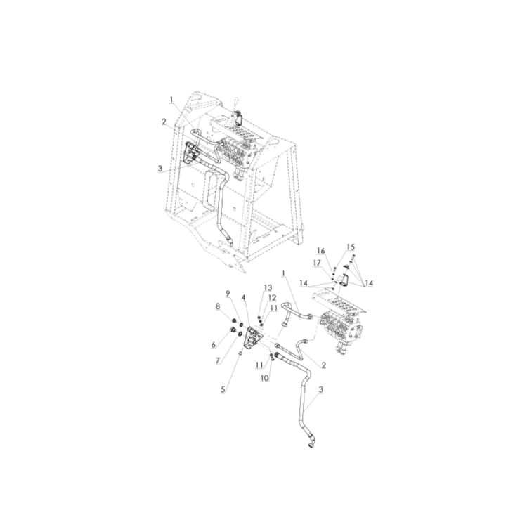 Carry 107 Transporter Spare Port Piping