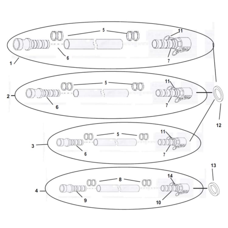 Mighty Small 50 TP Material Hoses