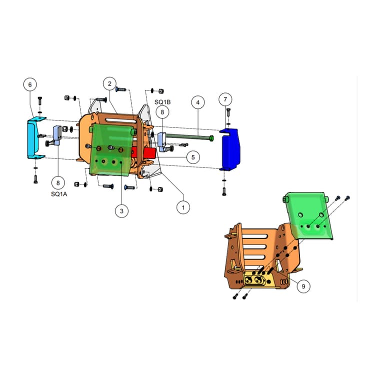 IM R19 Jib Backing Plate Cradle