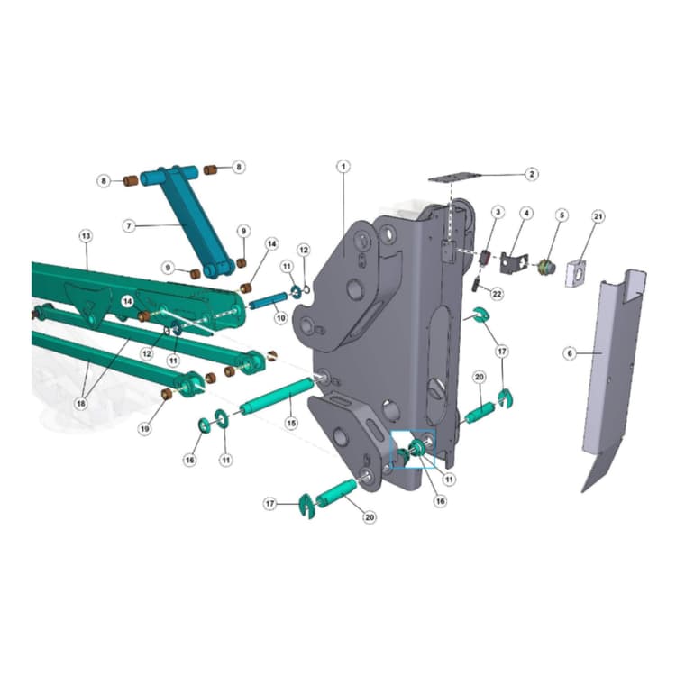 IM R15 DA First Knee Rear View