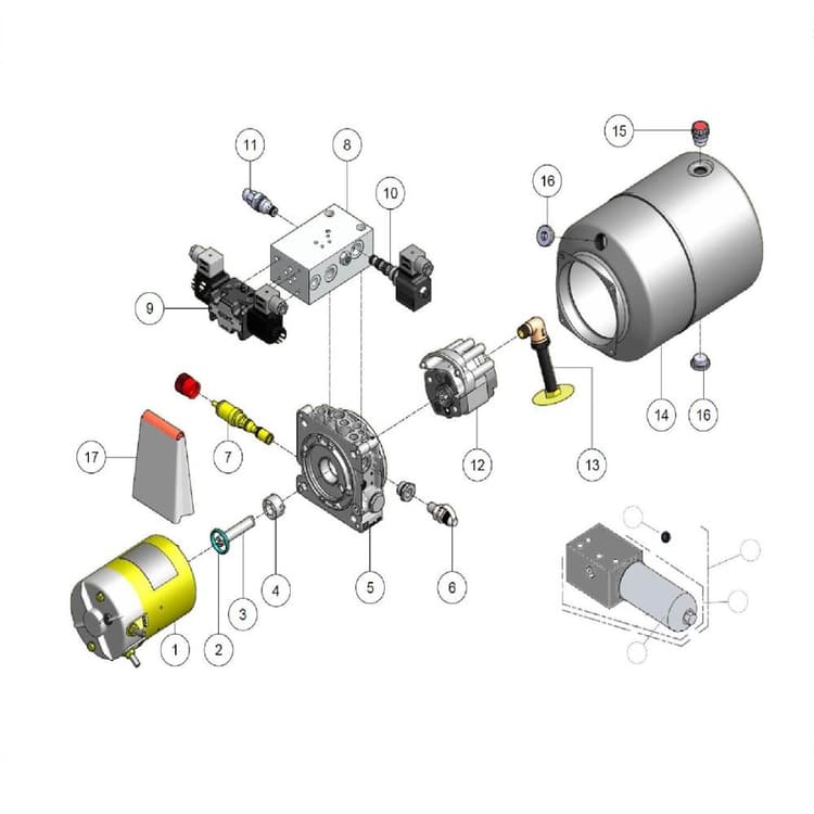 IM 3224 E Scissor Hydraulic Power Pack