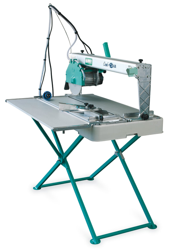 11841MER Imer USA Combi 250 VA 10" Tile & Stone Saw complete with laser guide, side table, blade and stand