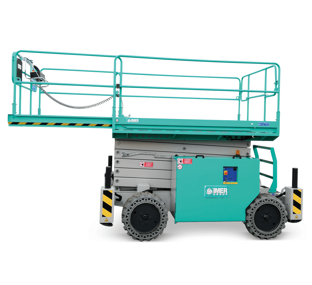 1128696 Imer USA IM 7043 RT DE Self Propelled Platform Electric Scissor Lift