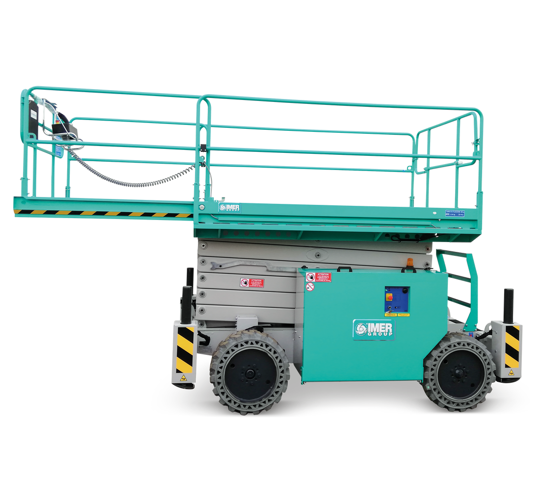 1128696 Imer USA IM 7043 RT DE Self Propelled Platform Electric Scissor Lift