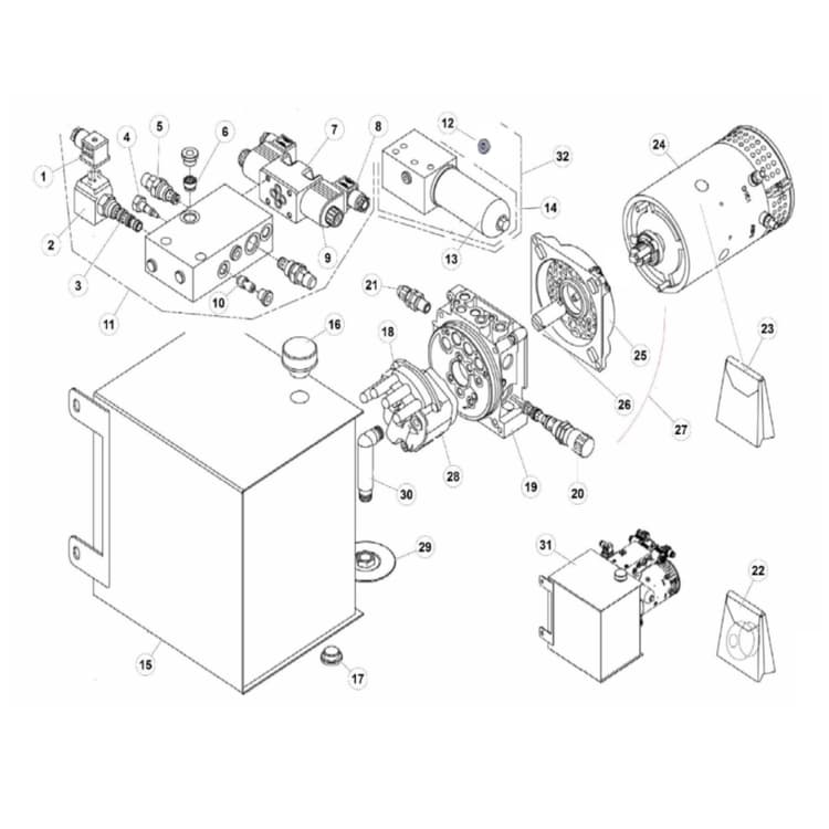 IM 3534E Scissor Hydraulic Control Box
