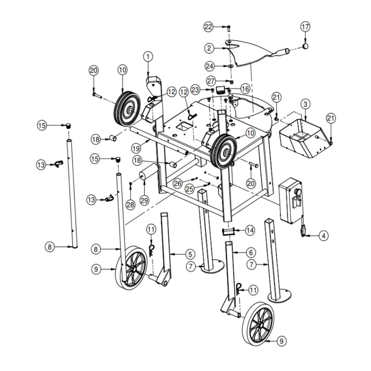Mortarman 120 Plus Structure Parts