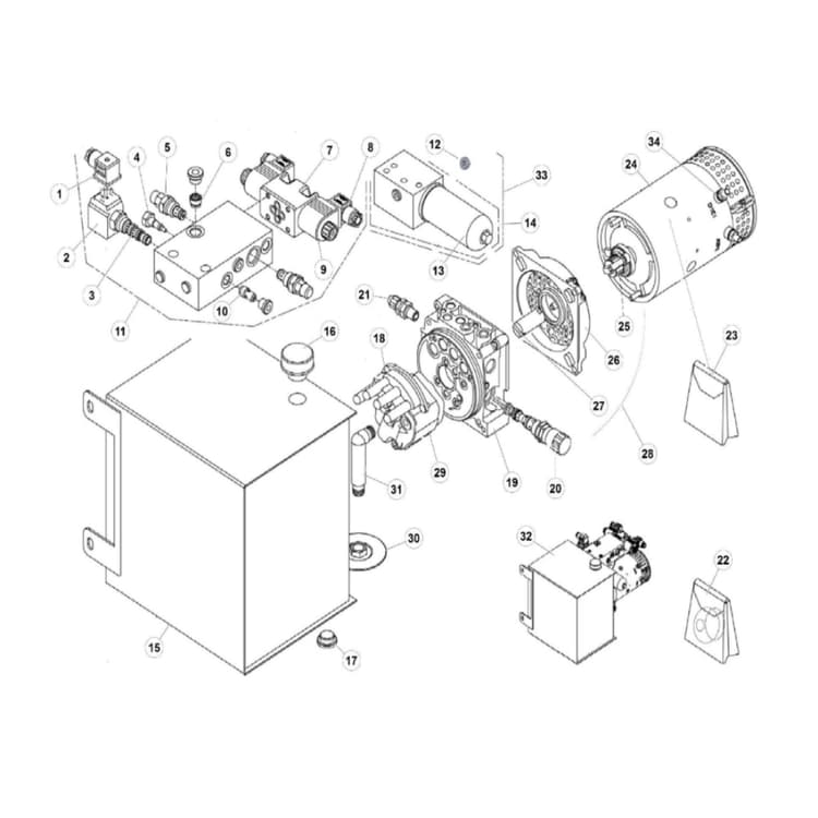 IM 4746 E Scissor Hydraulic Control Box