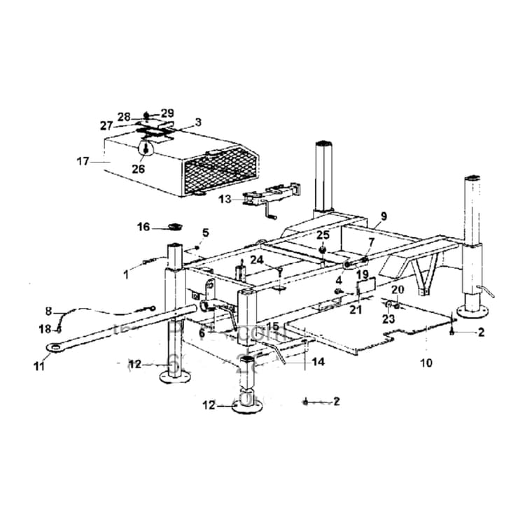 Mortarman 360 Frame Parts