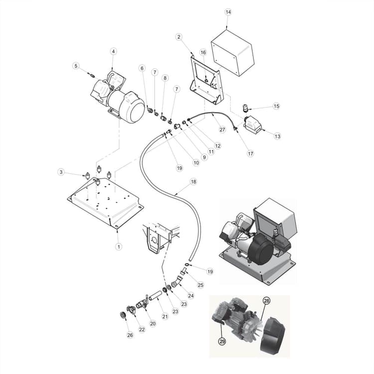Step-Up 120 Compressor Parts 3-Phase