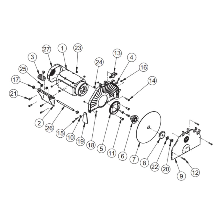 Combi 250 / 1000VA Blade Protection Motor Assembly